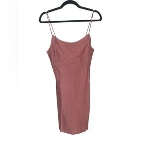 ASOS Design NWT Linen Blend Classic Slip Spaghetti Strap Dress Women’s Size 6